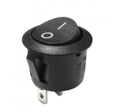 Interruptor Redondo Universal on Off, 12 V.