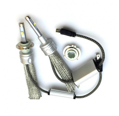 Kit De Lamparas Led H7 , 12 V  , 6500k , 4800 Lm , Con Balastro Incluido , Ip 65 , 2 Posiciones .