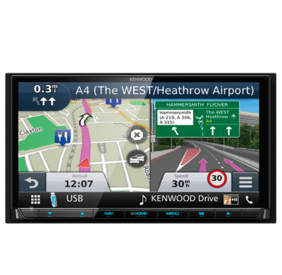 Radio Monitor D/D  Kenwood Dnx 8170 Dabs , 7" , Android Auto , Car Play , Avnb ,