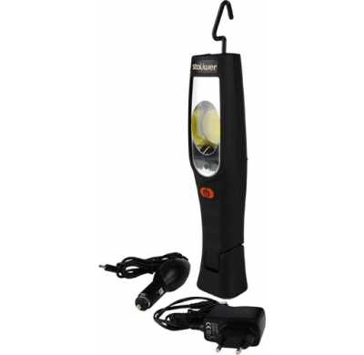 Lampara De Trabajo Portatil 10 W. Chip-Led Especial Taller, Angulo Ajustable, Bateria De Litio, Base Magnetica, 350 Lux a 50 Cm.