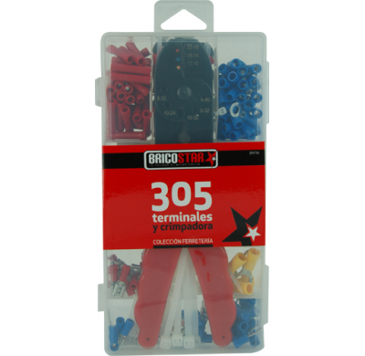 Caja Con 305 Terminales Y Crimpadora