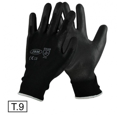 Guantes De Trabajo Talla 9, Elasticos Y De Poliuretano