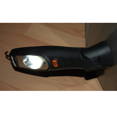 Lampara De Trabajo Portatil 10 W. Chip-Led Especial Taller, Angulo Ajustable, Bateria De Litio, Base Magnetica, 350 Lux a 50 Cm.