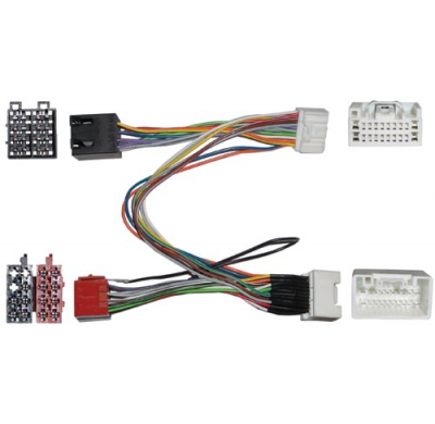 Conector Doble Iso Para Mitsubishi 2007 > Sin Ampli/Navegador  , Parrot