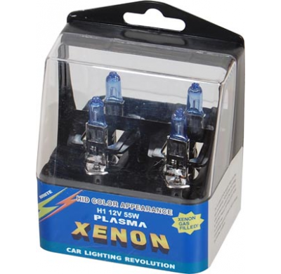 Kit Lamparas Tipo Xenon H1 55 W. 58166, Casquillo P14, 5s, 30% + De Luz, Iluminacion Azul Mas Brillante Especial Para Opticas Pl