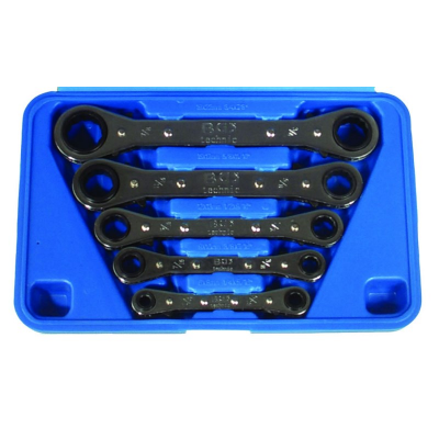 Juego De Llaves Planas Con Carraca - 5 Piezas