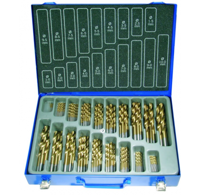 Juego De Brocas Hss Con Cobertura De Titanio - 170 Piezas