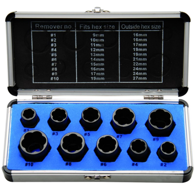 Juego De Vasos Extractores En Espiral - 10 Piezas