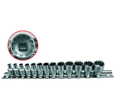 Juego De Llaves De Vaso Gear Lock 1/4" - 13 Piezas