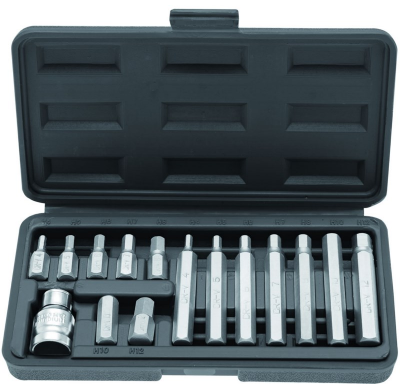 Juego De Puntas Hexagonales - 15 Piezas