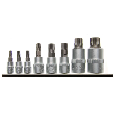 Juego De Vasos Con Punta 3/8", Xzn - 8 Piezas