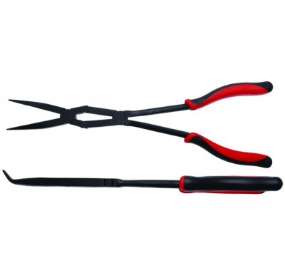 Alicate Doble Articulación Punta Acodada