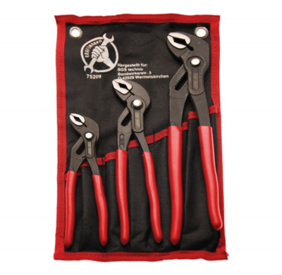 Juego Tenazas Apertura Múltiple - 175, 240 Y 300 Mm - 3 Piezas