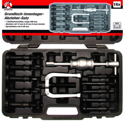 Juego De Extracción De Rodamientos Internos Ciegos - 16 Piezas