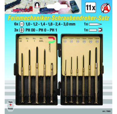 Juego De Destornilladores De Presición - 11 Piezas