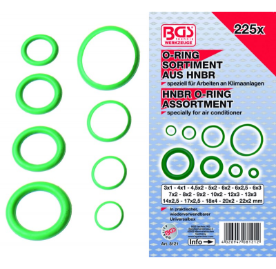 Juntas Tóricas A/a 3-22mm - 225 Piezas