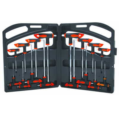Juego De Llaves Con Mango En T,Hexagonal Y Torx  - 16 Piezas