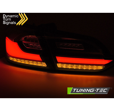 PILOTOS TRASEROS LED NEGRAS para FORD FIESTA MK8 17-21 HATCHBACK