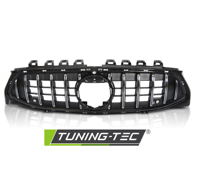 PARRILLA CROMADA ESTILO DEPORTIVO NEGRO compatible con MERCEDES CLA W118 19-