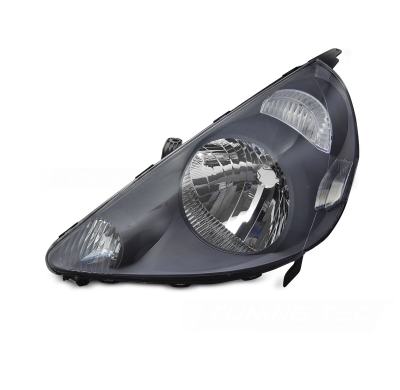 FARO DELANTERO IZQUIERDO NEGRO TYC PARA HONDA JAZZ FIT 02-04