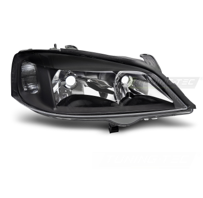 FAROS DELANTEROS NEGROS LADO DERECHO TYC para OPEL ASTRA G 97-04