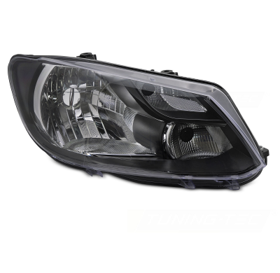 FARO NEGRO LADO DERECHO H4 TYC PARA VW CADDY 11-14