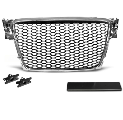 Parrilla Deportiva Audi A4 B8 08-11 Cromado Rs-Style