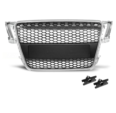 Parrilla Deportiva Audi A5 07-06.11 Silver Rs-Style