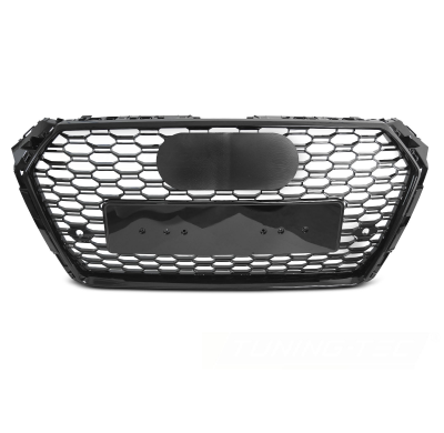 PARRILLA DEPORTIVA NEGRO BRILLANTE PDC PARA AUDI A4 B9 15-19