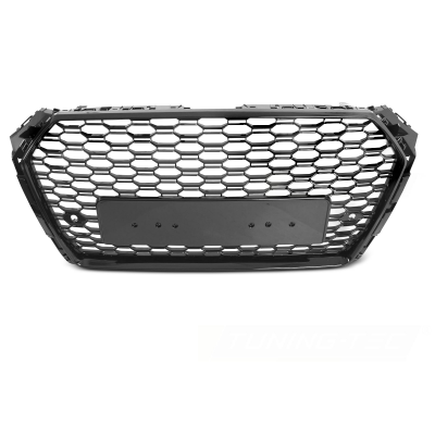 PARRILLA DEPORTIVA NEGRO BRILLANTE PDC PARA AUDI A4 B9 15-19