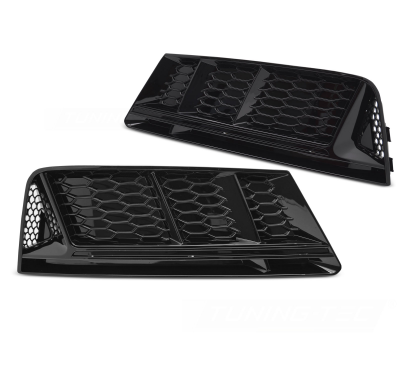 CUBIERTA DE FARO ANTINIEBLA NEGRO BRILLANTE PARA AUDI A4 B9 15-19