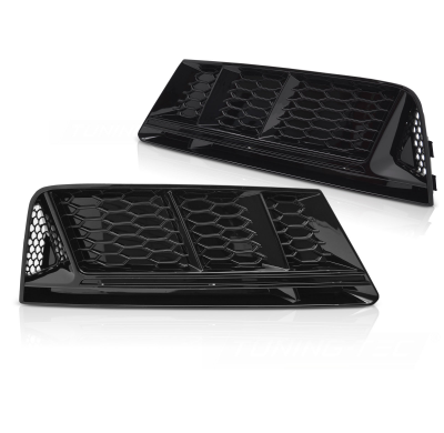 CUBIERTA DE FARO ANTINIEBLA NEGRO BRILLANTE PARA AUDI A4 B9 15-19