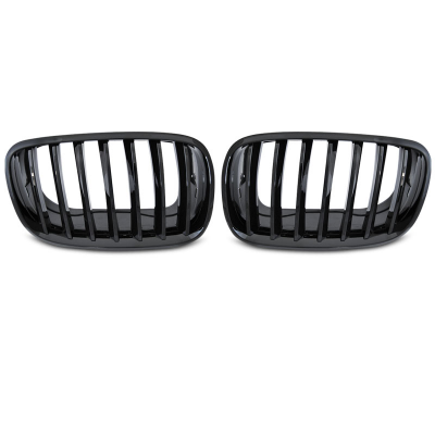 REJILLA NEGRA BRILLANTE para BMW X5 E70 X6 E71 08-