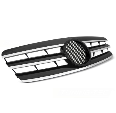 Parrilla Deportiva Mercedes W203 00-07 Cl Style Negro Cromado