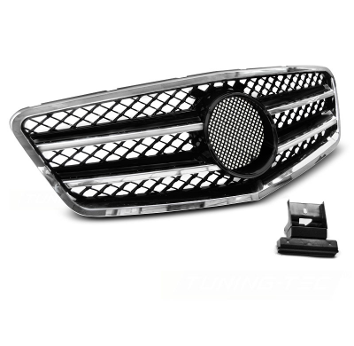 Parrilla Deportiva Mercedes W212 09-13 Amg Style Negro Cromado