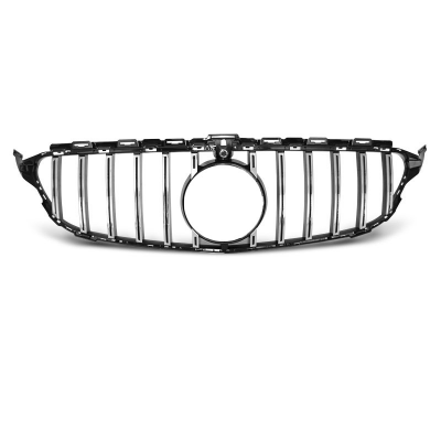 Parrilla Deportiva Negro Cromado Para Mercedes W205 18-