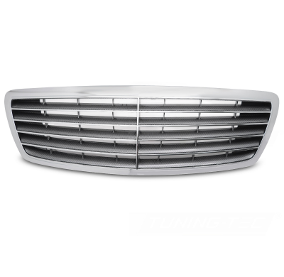 PARRILLA CROMADA CON ASPECTO CARBONO apta para MERCEDES CLASE S W220 02-05