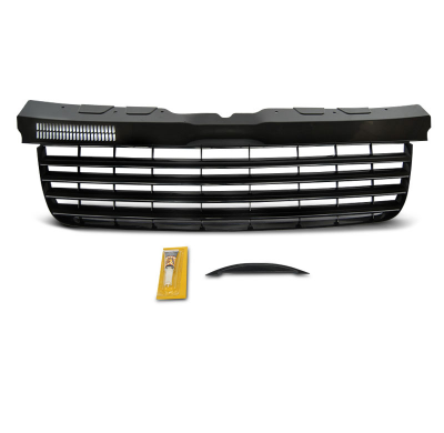 Parrilla Vw T5 04-09 Transporter Negro Brillante