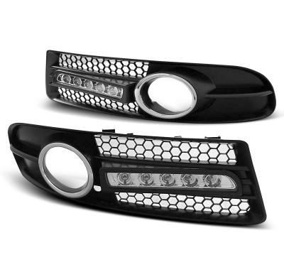 Rejilla Luz Diurna Audi A4 04-08 Negro S-Line