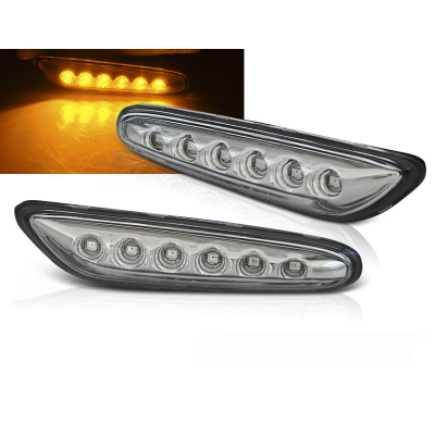 Intermitentes Laterales Cromado Led Para Bmw E46 09.01-03.05