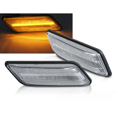 INTERMITENTES LED CROMADO DIRECCIÓN LATERAL compatible con Z3 96-02 con intermitente dinamico