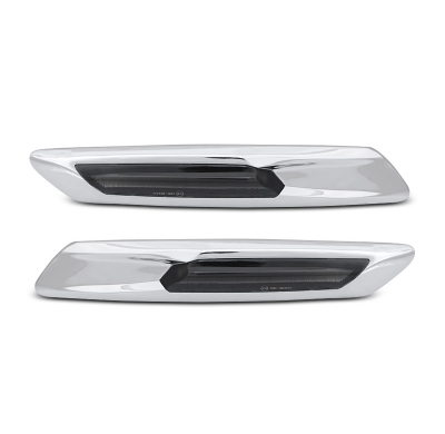 INTERMITENTES DIRECCIÓN LATERAL SILVER SMOKE LED para BMW F10/F11 10-13 con intermitente dinamico