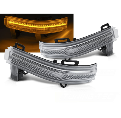 INTERMITENTES DIRECCIÓN LATERAL EN EL ESPEJO LED BLANCO para VW CRAFTER 2017- con intermitente dinamico