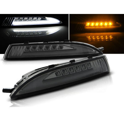 Faros Delanteros Luz Diurna Vw Scirocco 08-04.14 Luz Diurna Delantera Ahumado Led