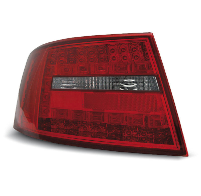 Pilotos Traseros Led Audi A6 C6 Sedan 04.04-08 Rojo/Blanco Led