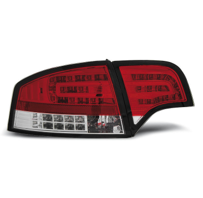 Pilotos Traseros Led Audi A4 B7 11.04-03.08 Sedan Rojo/Blanco Led