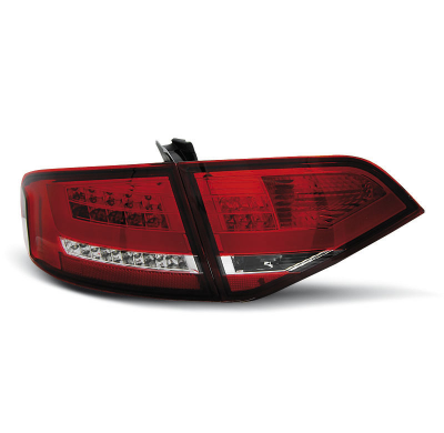 Pilotos Traseros Led Audi A4 B8 08-11 Sedan Rojo/Blanco Led