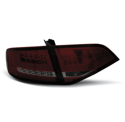 Pilotos Traseros Led Audi A4 B8 08-11 Sedan Rojo Ahumado Led