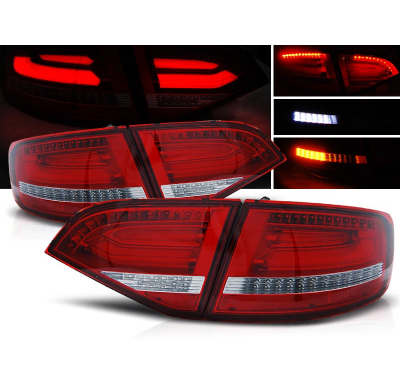 Pilotos Traseros Led Audi A4 B8 08-11 Avant Rojo/Blanco Led