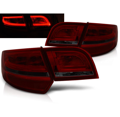 Pilotos Traseros Led Audi A3 8p 04-08 Sportback Rojo Ahumado Led